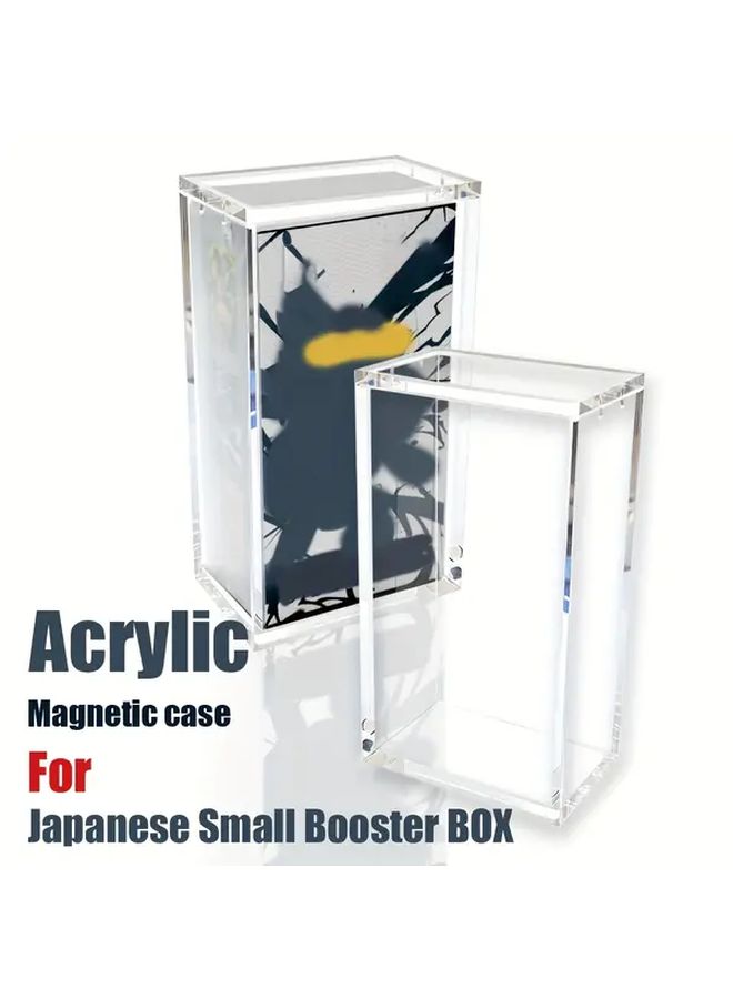 1pc Magnetic Closure Acrylic Card Storage Box Stackable For TCG Collectible Cards - Image 1
