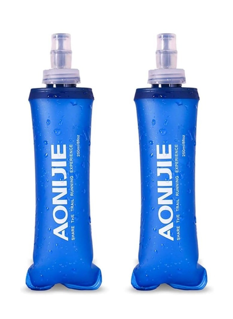 2 soft water bottles, TPU, foldable, for hydration, BPA-free, for running, hiking, cycling, mountaineering (250 ml) - pzsku/Z9EE57BE3F05069740B2EZ/45/_/1727167425/cbf16f10-a873-4420-872f-56c9c0665865