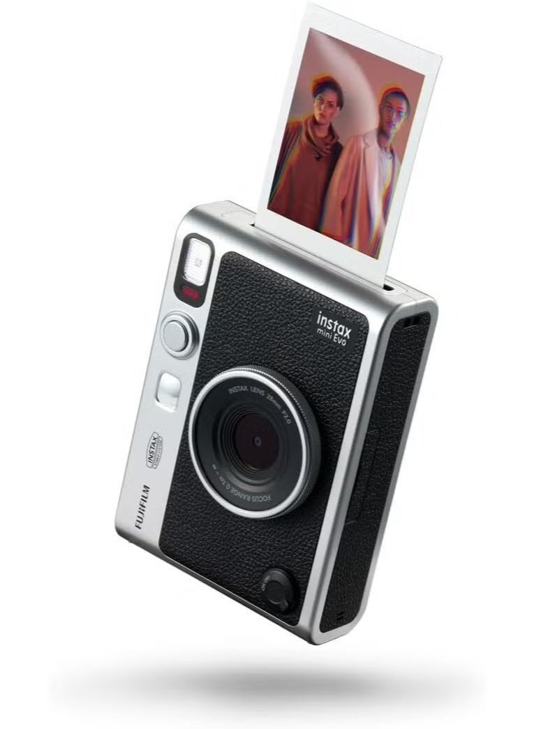 Instax EVO Black Instant Camera Bundle with Black Case, 32GB SD Card & Instax Mini Black Film – 10 Sheets - Image 4