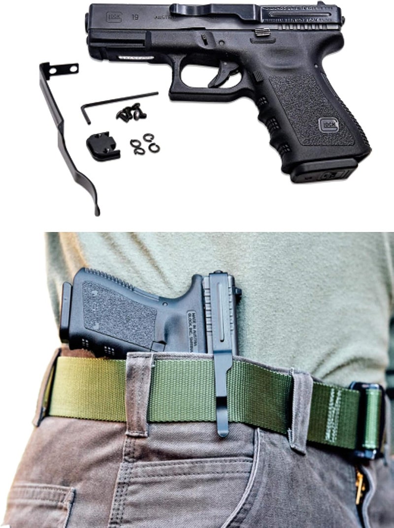 ClipDraw Gun Clip, Low Profile Slim Concealed Carry Easy Install American Made - Image 2