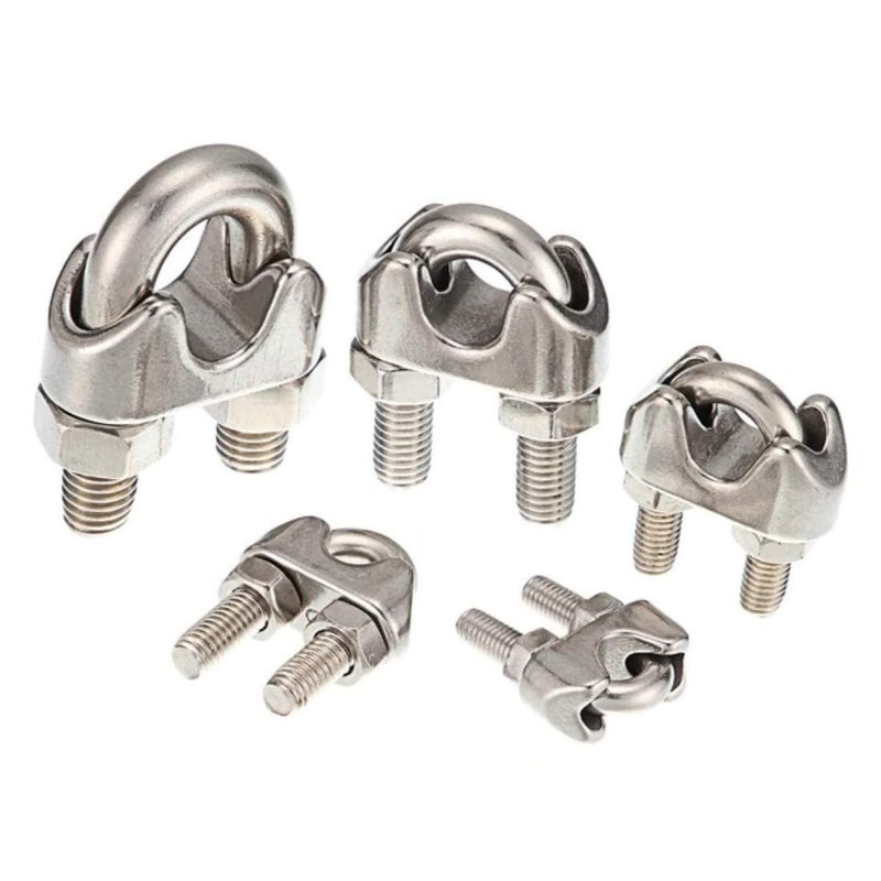 DIY Crafts Pack of 1 Pc, Steel U - Bolt, Silver Steel U - Bolt Type Wire Rope Clip Clamp Regular for BOAD Heavy Duty U-Bolt Type Wire Ro (Pack of 1 Pc, Steel U - Bolt) - Image 3