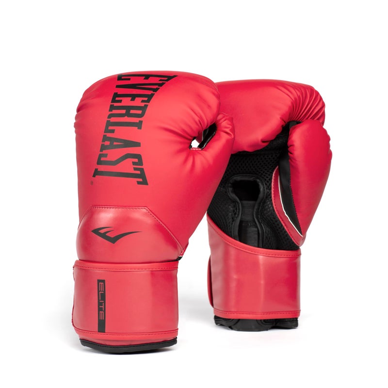 Everlast Elite 2 Boxing Gloves Pro Training Heavy Bag Gloves Men Women Ventilated Palm MultiLayer Protection Red 12 oz - Image 2