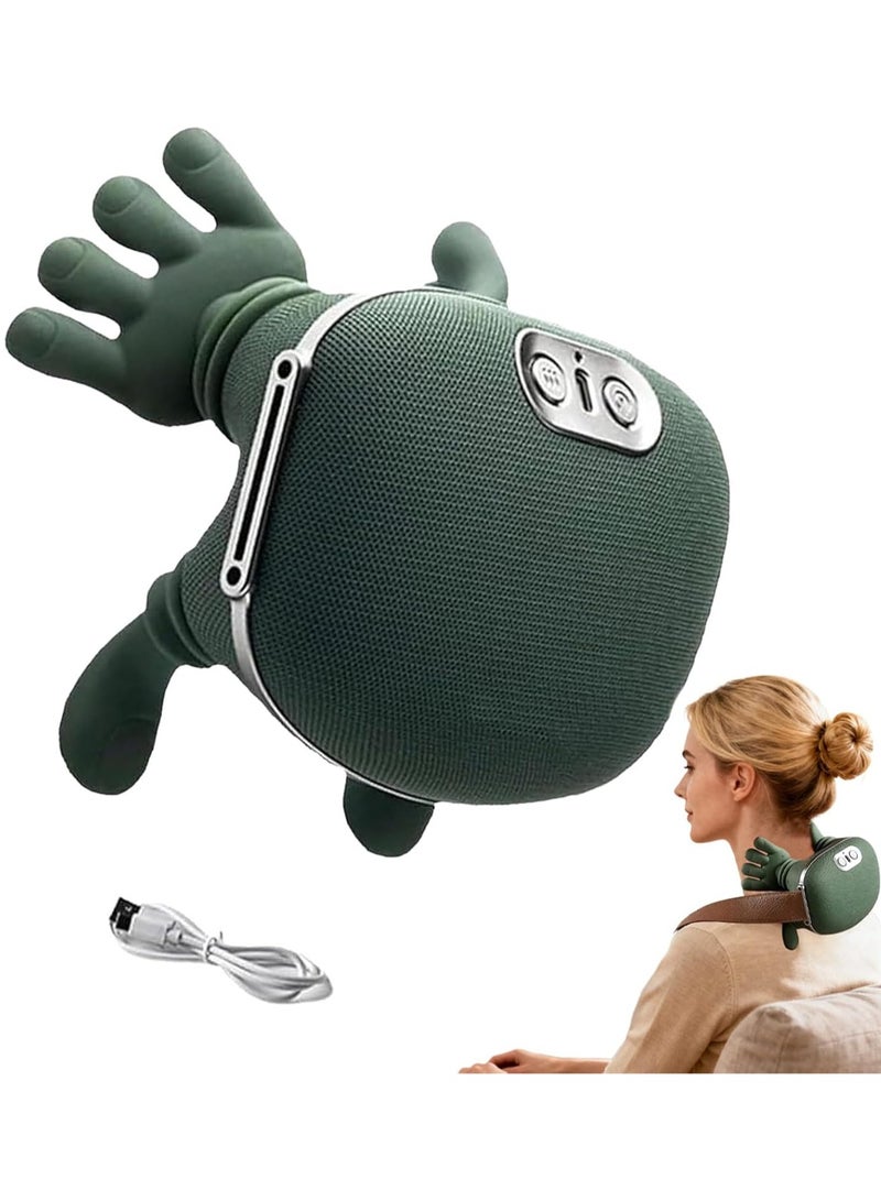 Bosidin 4D Neck Massager with Heat, Bionic Heated Massager, Portable Shiatsu Neck and Shoulder Massager for Home and Travel - Image 1