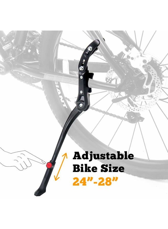 Sataway Bike Kickstand Adjustable Rear Mount Aluminum Alloy Bicycle Kickstand for 24” 26” 700C 27.5” 28” inch Mountain Bike Adult Bike - Image 2