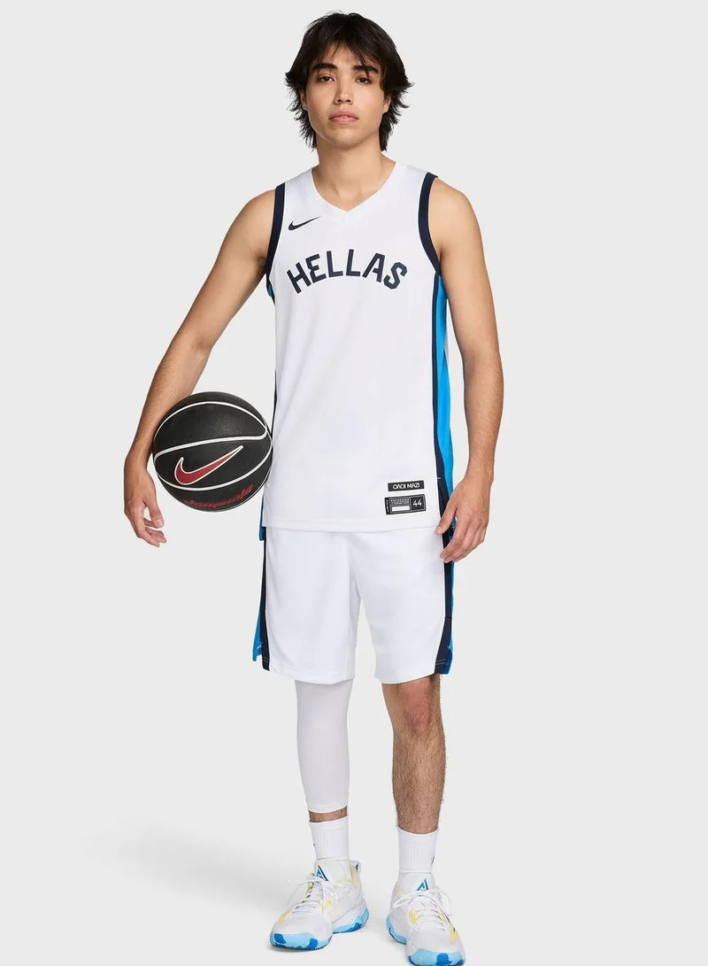 Nike White Men's Greece Home Limited Basketball Jersey for Men | Best Price UAE