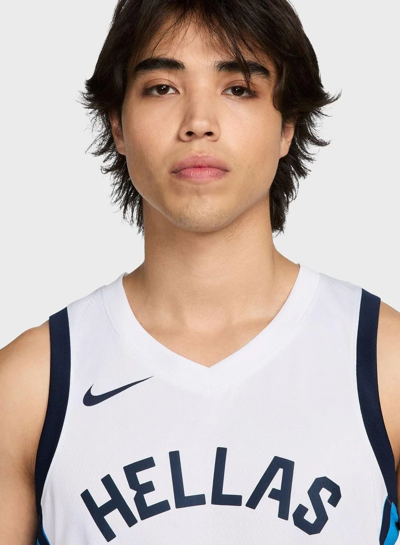 Nike White Men's Greece Home Limited Basketball Jersey for Men | Best Price UAE