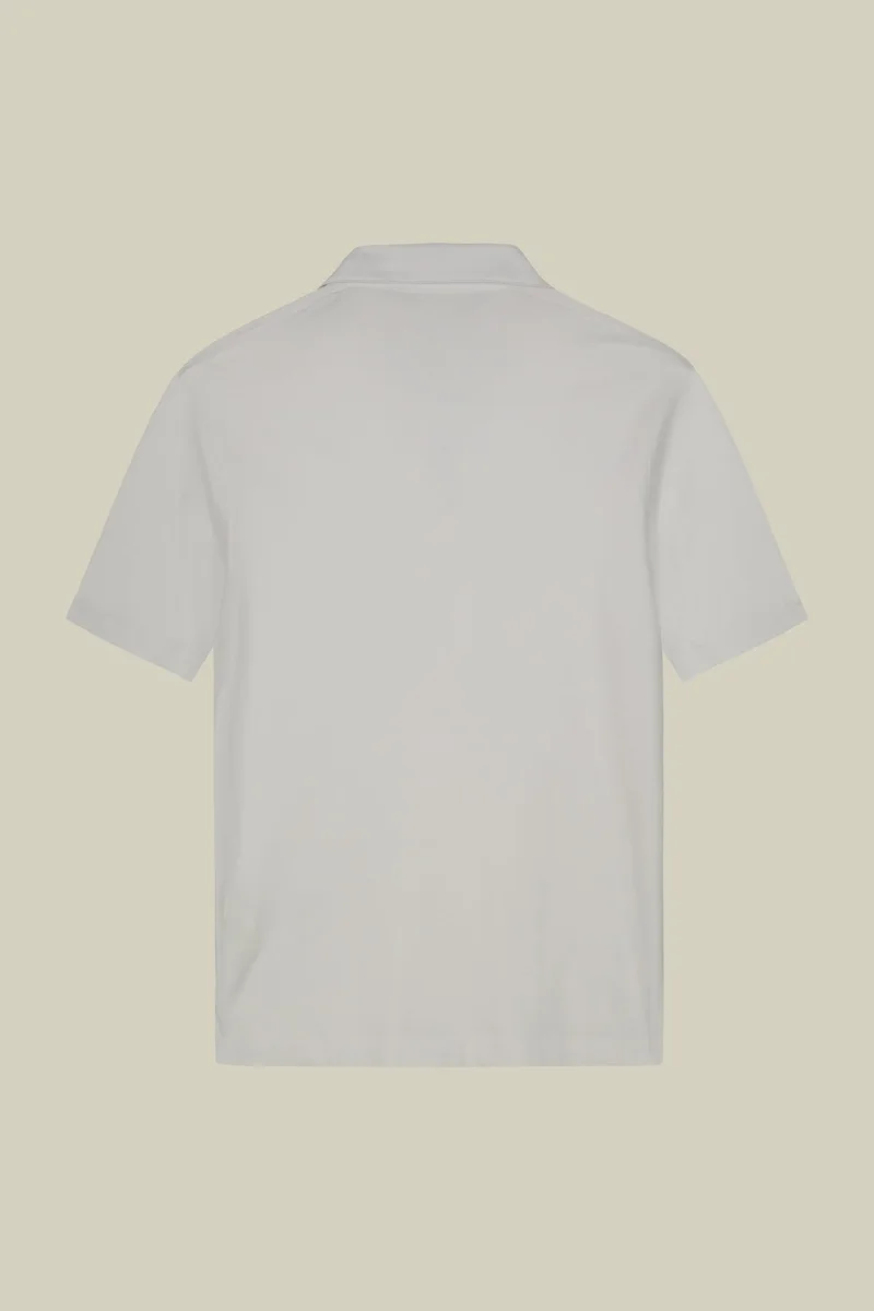 Doppelganger White Men's short-sleeved polo shirt in organic cotton - White for Men | Best Price UAE