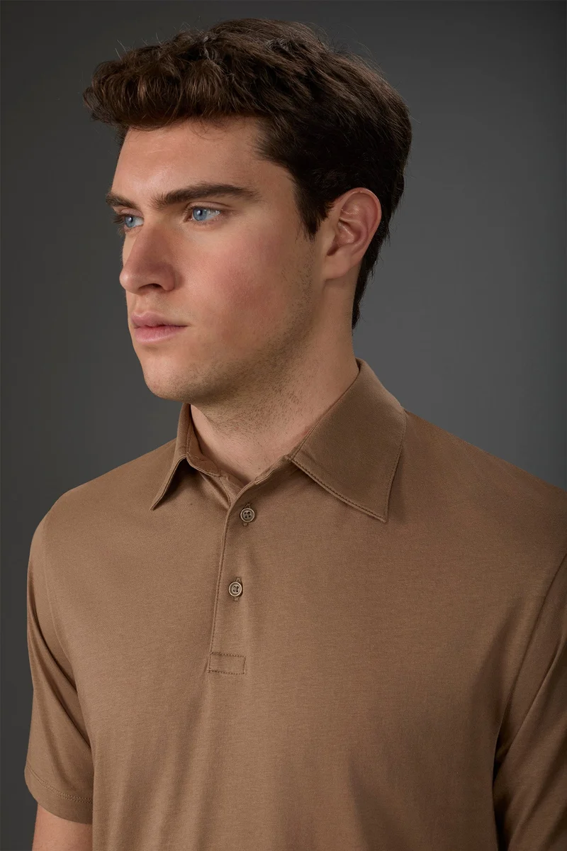 Doppelganger White Men's short-sleeved polo shirt in organic cotton - White for Men | Best Price UAE