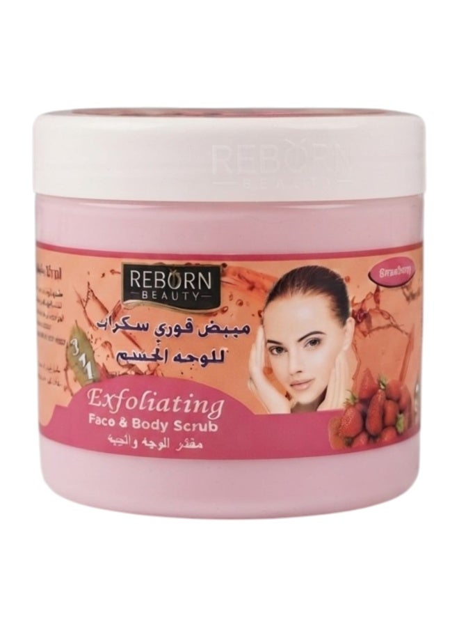 Face and Body Scrub With Strawberry Extract 500 ml