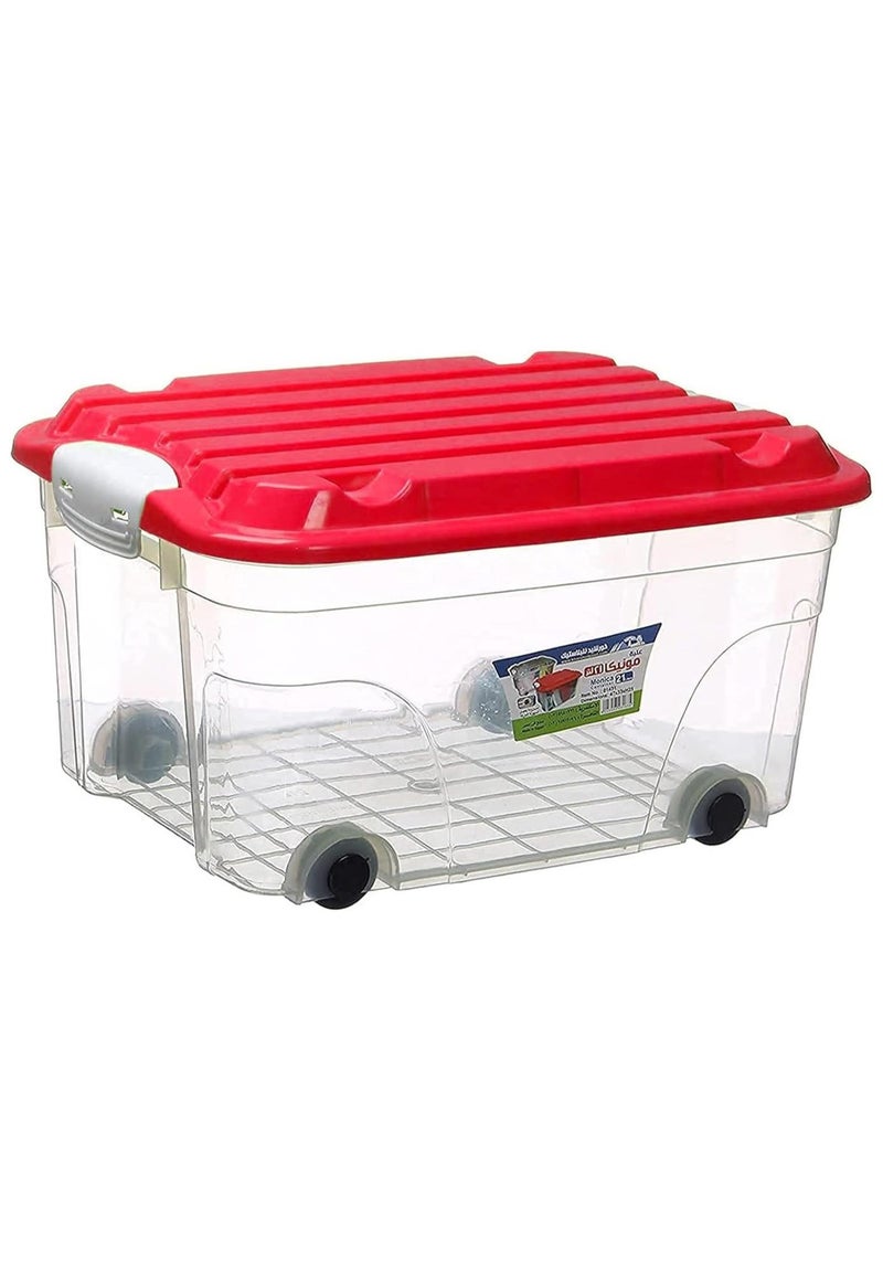 Khorshed Plast Monica Plastic Clear Storage Box 21 Liter - Image 1