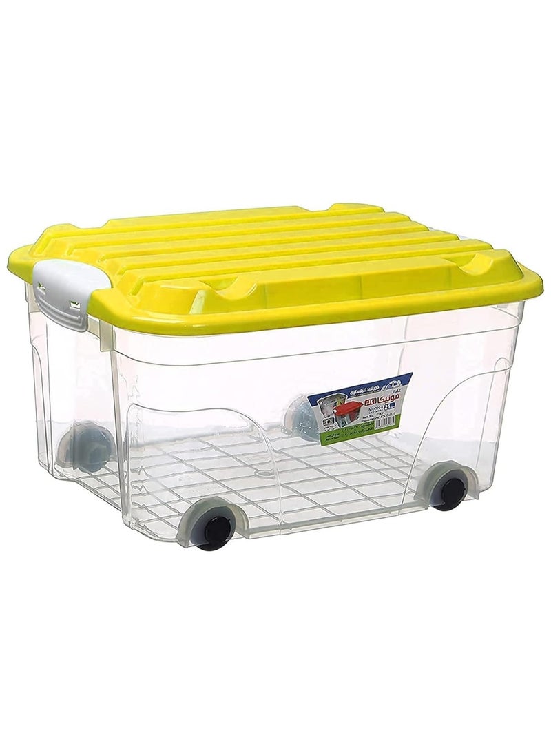 Khorshed Plast Monica Plastic Clear Storage Box 21 Liter  - Image 2
