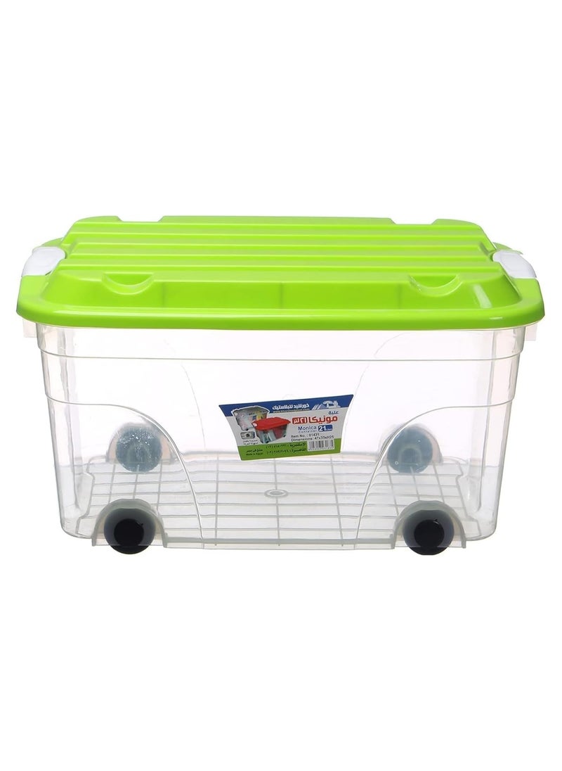 Khorshed Plast Monica Plastic Clear Storage Box 21 Liter  - Image 5