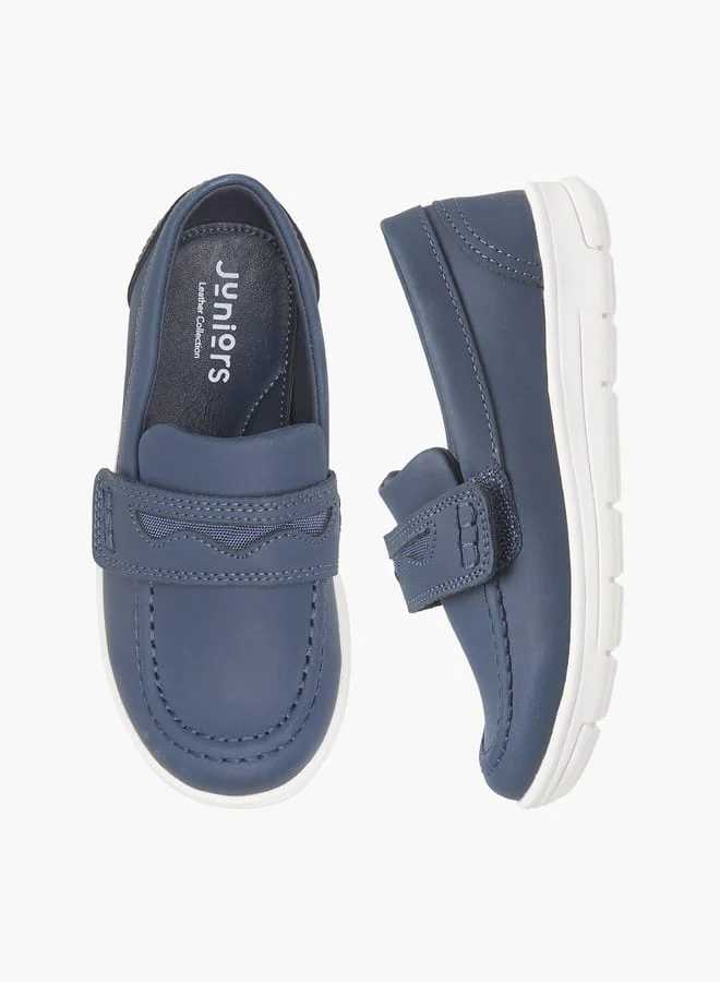 JUNIORS Boys Solid Slip-On Loafers