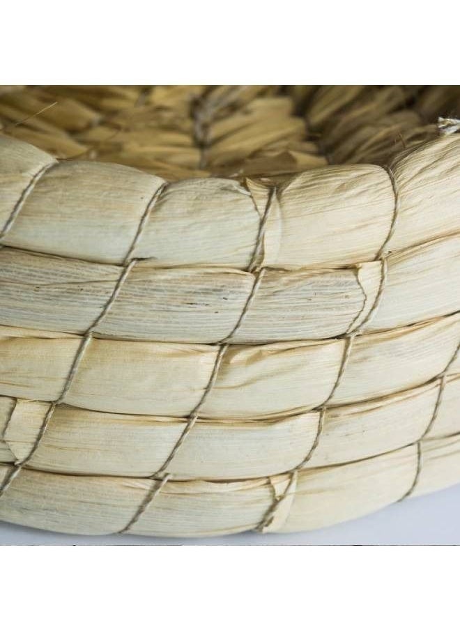 fashionhome - Hand-Woven Large Rabbit Nest Summer Breathable Natural Straw Mat - Image 1