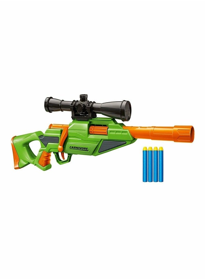 Generic Buzz Bee Toys - BuzzBee Air Warriors Carnivore Bolt Action Dart Blaster Scope Dart Blaster - 67543  - Image 1