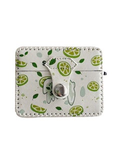 Case Cover For AirPods 3 PU Leather Wireless Earphone Case Lemon