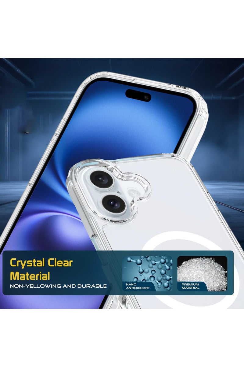 DKNG For iPhone 17 Magsafe Case Transparent [N52 Strong Magnetic Use] iPhone 17 Case Anti-Yellow and Scratch Resistant, Ultra-Thin, iphone17 6.3 Inch Magnetic Case Transparent - Image 2