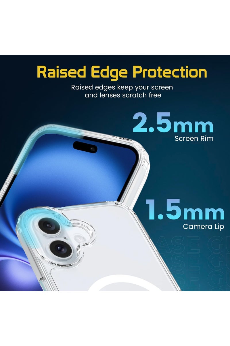 DKNG For iPhone 17 Magsafe Case Transparent [N52 Strong Magnetic Use] iPhone 17 Case Anti-Yellow and Scratch Resistant, Ultra-Thin, iphone17 6.3 Inch Magnetic Case Transparent - Image 3