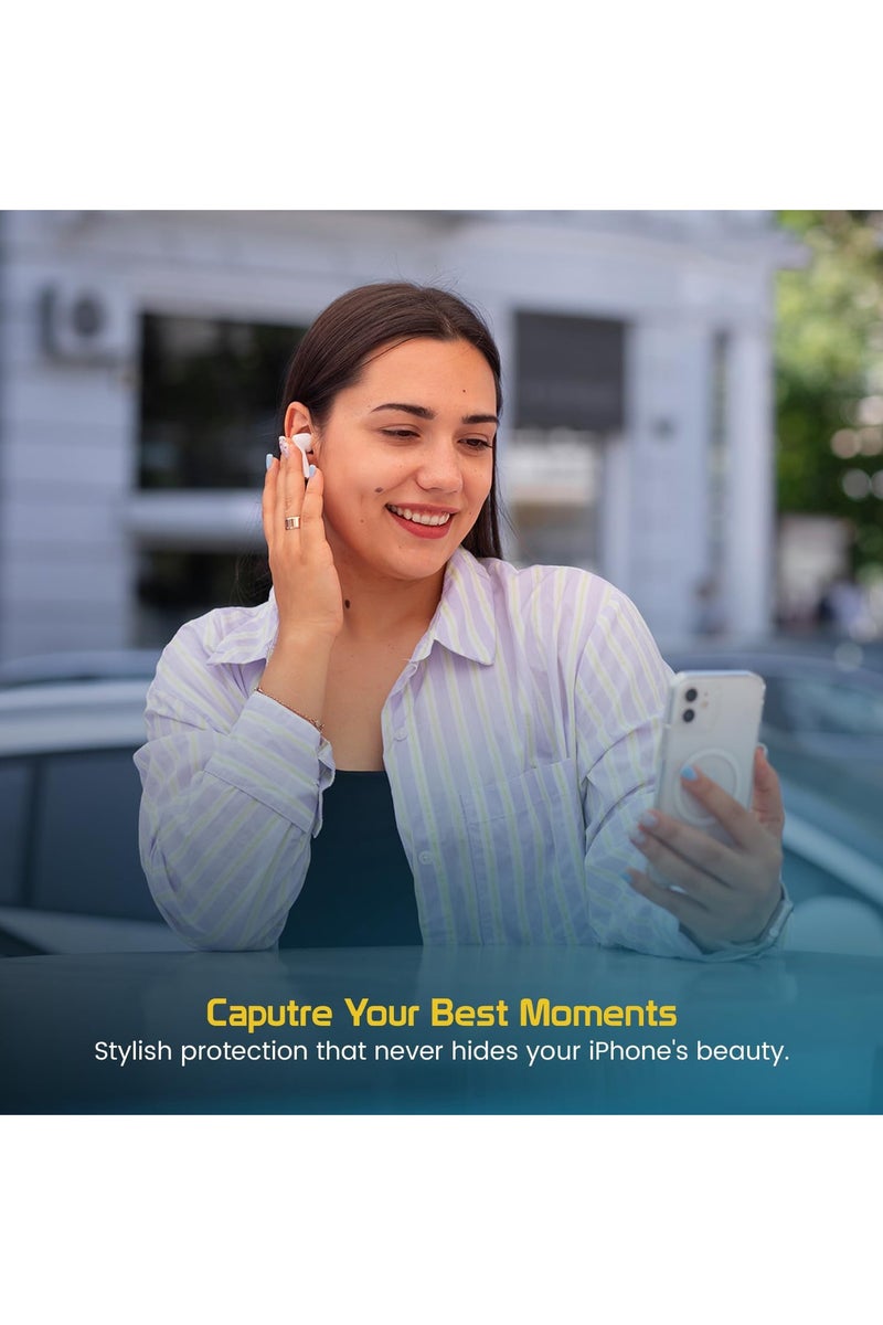 DKNG For iPhone 17 Magsafe Case Transparent [N52 Strong Magnetic Use] iPhone 17 Case Anti-Yellow and Scratch Resistant, Ultra-Thin, iphone17 6.3 Inch Magnetic Case Transparent - Image 4