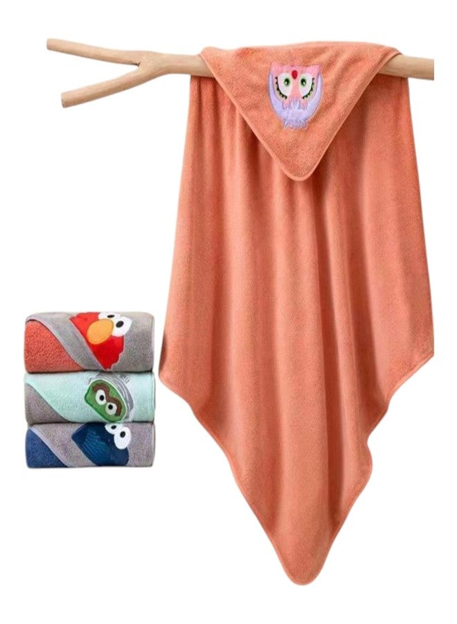Tinnie Frenzy Kids Hooded Towels with Multi Designs and Colors, Soft Absorbent Bath Towel for Children,Infant Towels (1, Multicolor) - Image 3