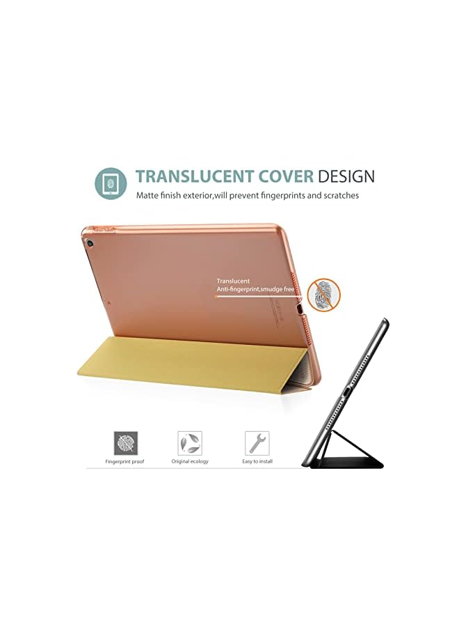 Procases for iPad 9.7 Inch Case iPad 6th/5th Generation Case 2018 2017(Model: A1893 A1954 A1822 A1823), Ultra Slim Lightweight Stand Case with Translucent Frosted Back Smart Cover -Rosegold - Image 4