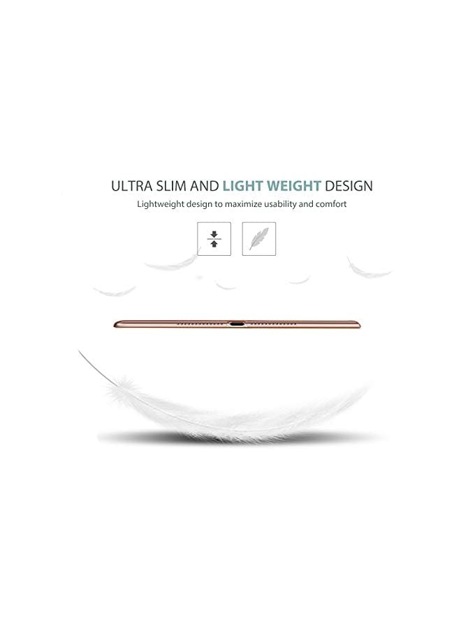 Procases for iPad 9.7 Inch Case iPad 6th/5th Generation Case 2018 2017(Model: A1893 A1954 A1822 A1823), Ultra Slim Lightweight Stand Case with Translucent Frosted Back Smart Cover -Rosegold - Image 5