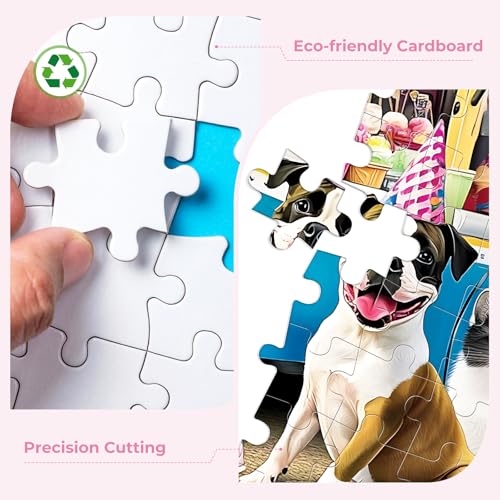 Nitktaia 300 Pieces Puzzles for AdultsIce Cream Truck Jigsaw Puzzle300 Pieces Puzzles for Adults Large PieceFun Animal Puzzles for Kids Ages 810Puzzle for Family Game Nights 205 x 15 in - Image 5