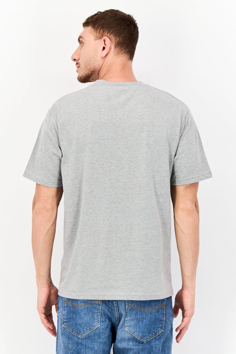 MARVEL Men Crew Neck Short Sleeve Graphic Print T-Shirt, Grey - Image 3