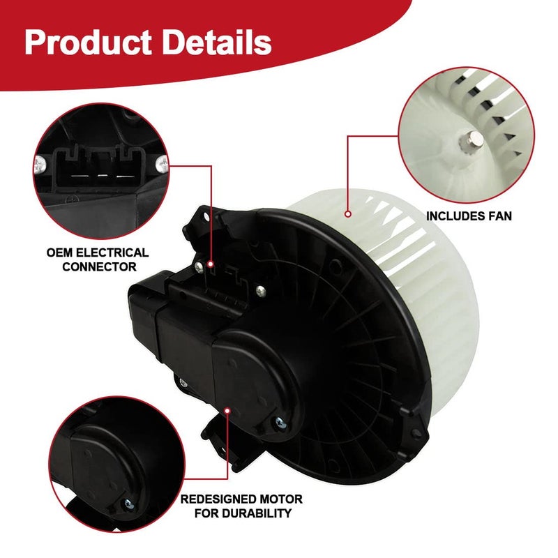 AUTOJARE محرك مروحة HVAC مع مروحة لسيارات تويوتا ولكزس ودودج - Image 5