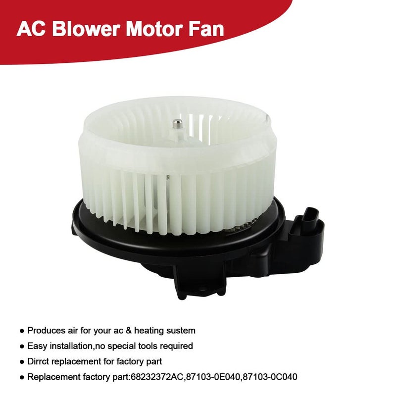 AUTOJARE محرك مروحة HVAC مع مروحة لسيارات تويوتا ولكزس ودودج - Image 3