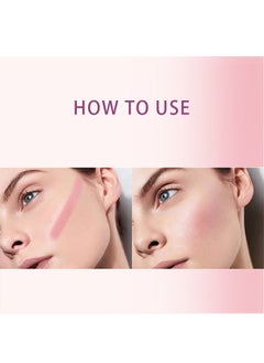 OCHEAL Full Of Vitality Powder Blusher Stick, Waterproof Blush Makeup Long Lasting 2 In 1 Cheek Blush & Lip Tint & Eye Shadow Makeup Stick(01#)  - Image 3
