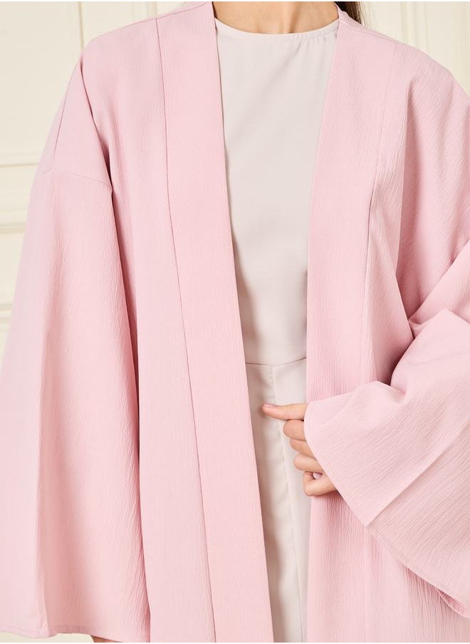 Styli - Oversized Textured Midi Length Kimono - Image 1