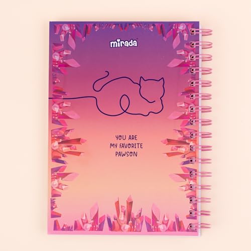 Mirada Whimsical Kitty Notebook – Cute Stylish Cartoon Diary for Study, School, Home & Travel, Perfect Birthday & Festive Gift for Kids - Image 3