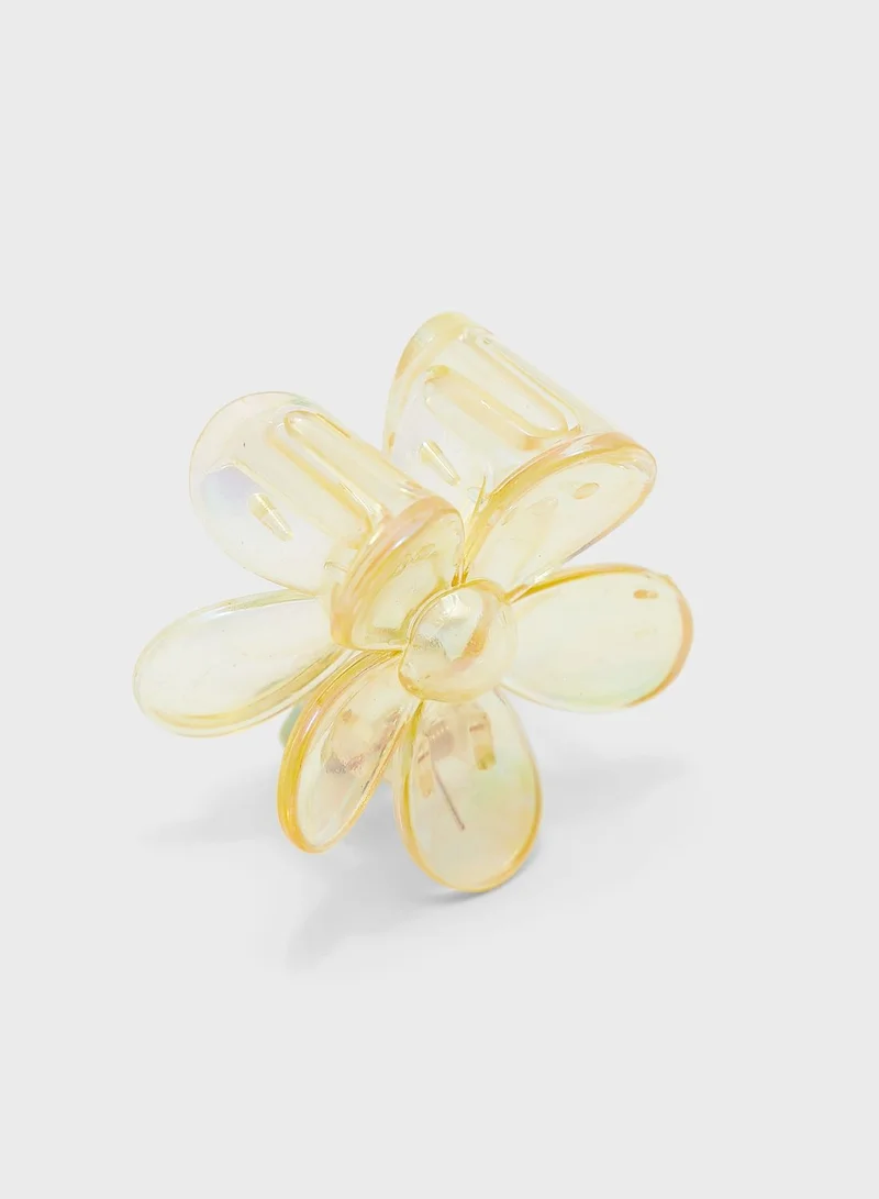 Ginger Flower Hair Claw Clip