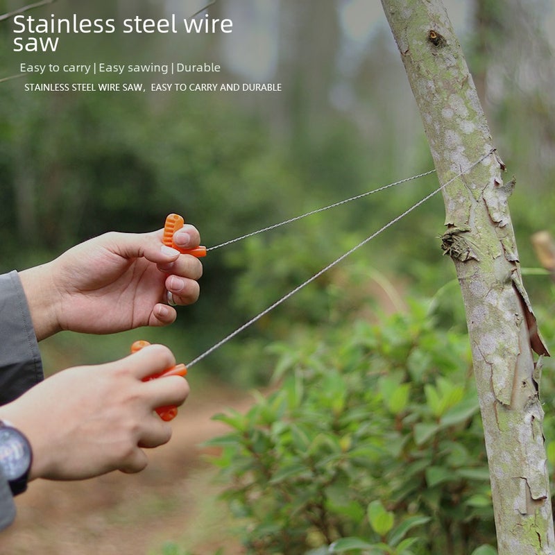 Outdoor Mini Pocket Saw with PP Handle Orange - Image 4
