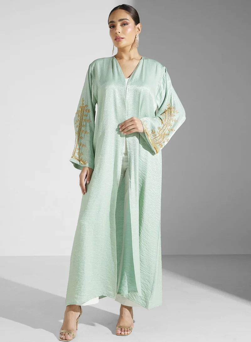 Khizana Embellished Detail Abaya