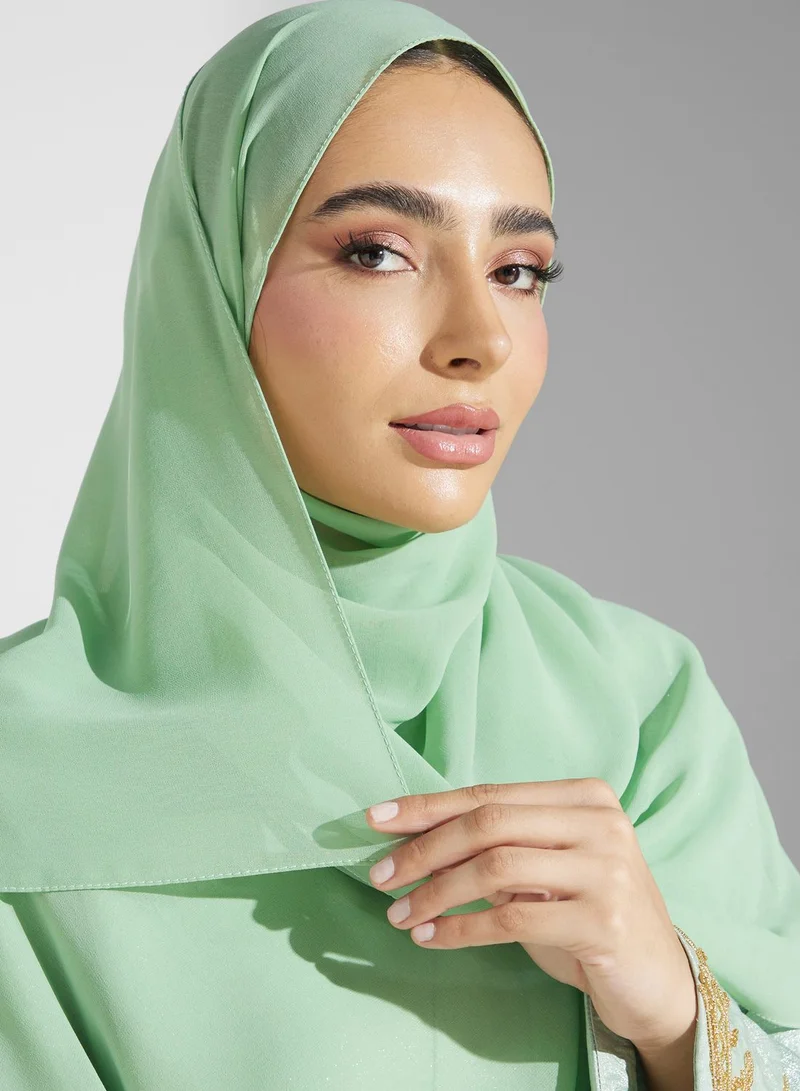 Khizana Embellished Detail Abaya