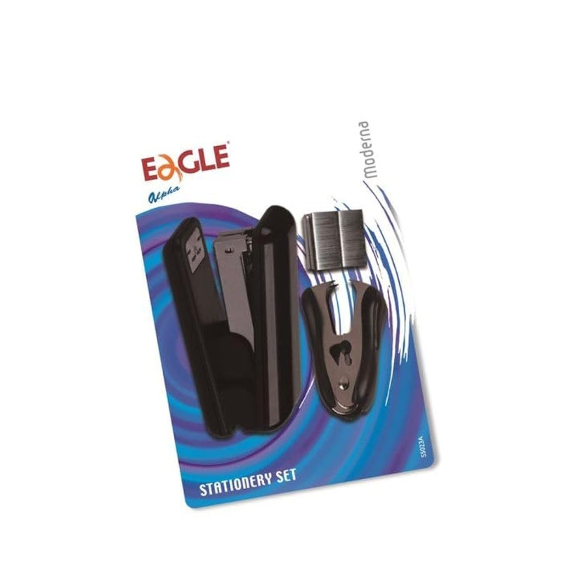 Eagle-Stationery Set Items Include Compact Stapler,Staple Remover,26/6 Staples S5147CS