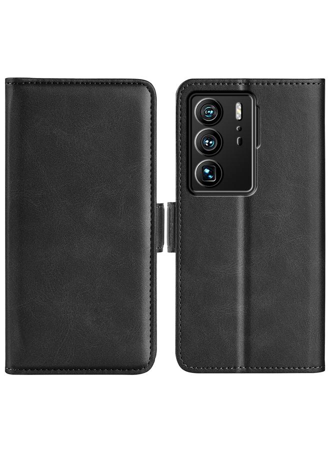The Bros Case For ZTE Axon 40 Ultra Dual-side Magnetic Buckle Leather Phone Case