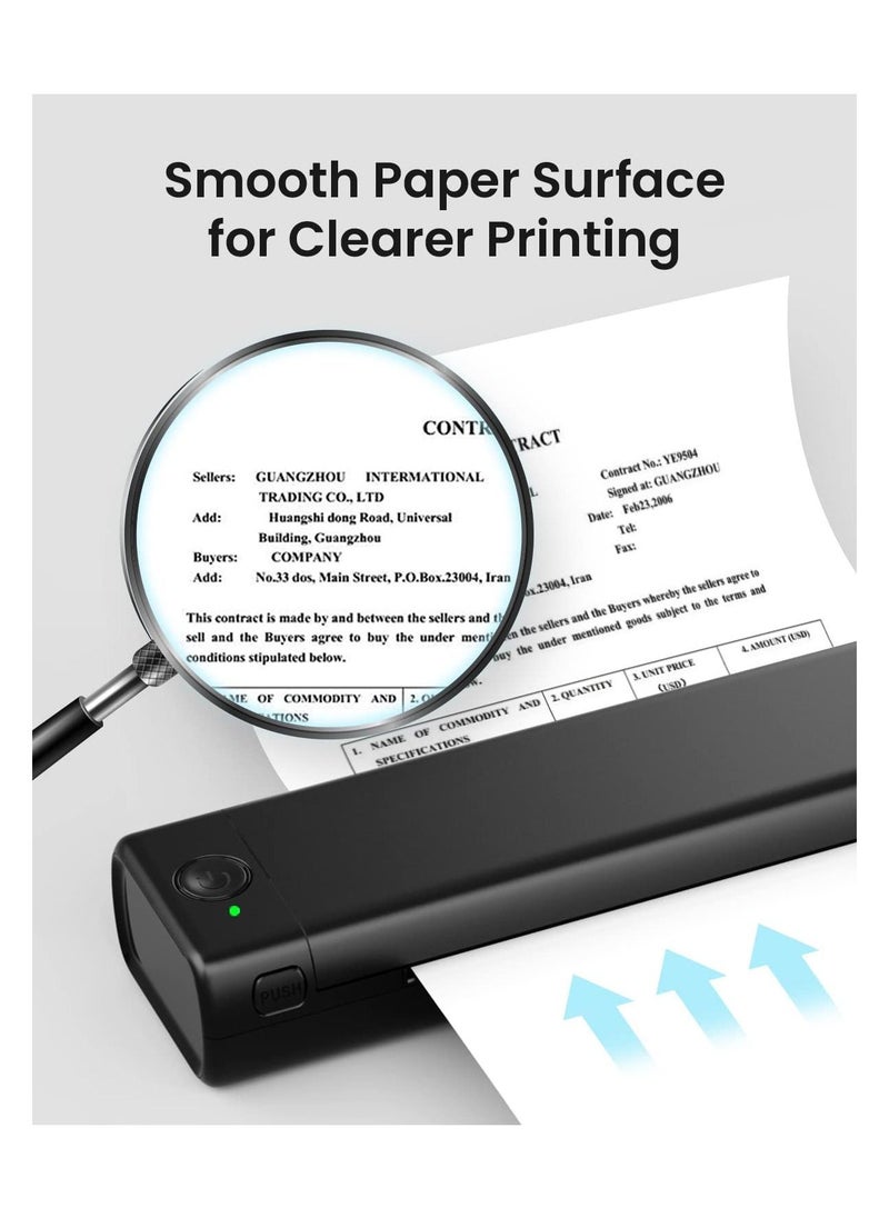 Generic Thermal Printing Paper A4, Compatible for M08F and HPRT MT800 MT800Q Portable Printers, 8.27x11.69in (200 sheets)  - Image 3