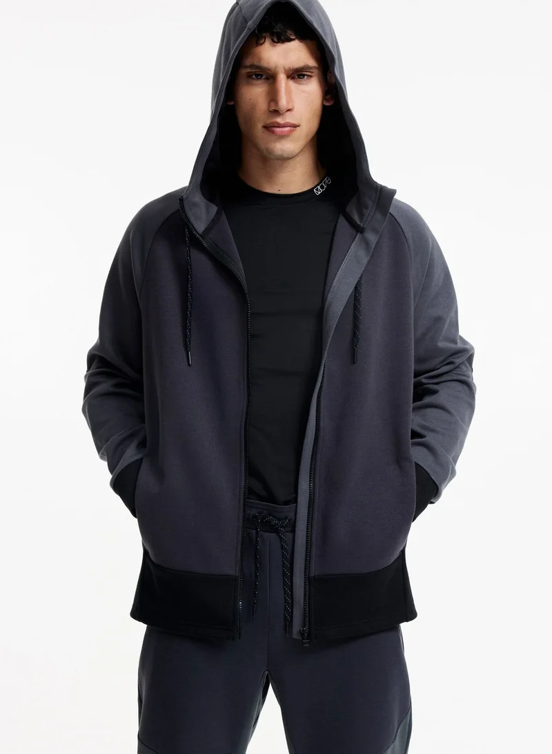 H&M Drymove™ Zip Trough Sports Hoodie