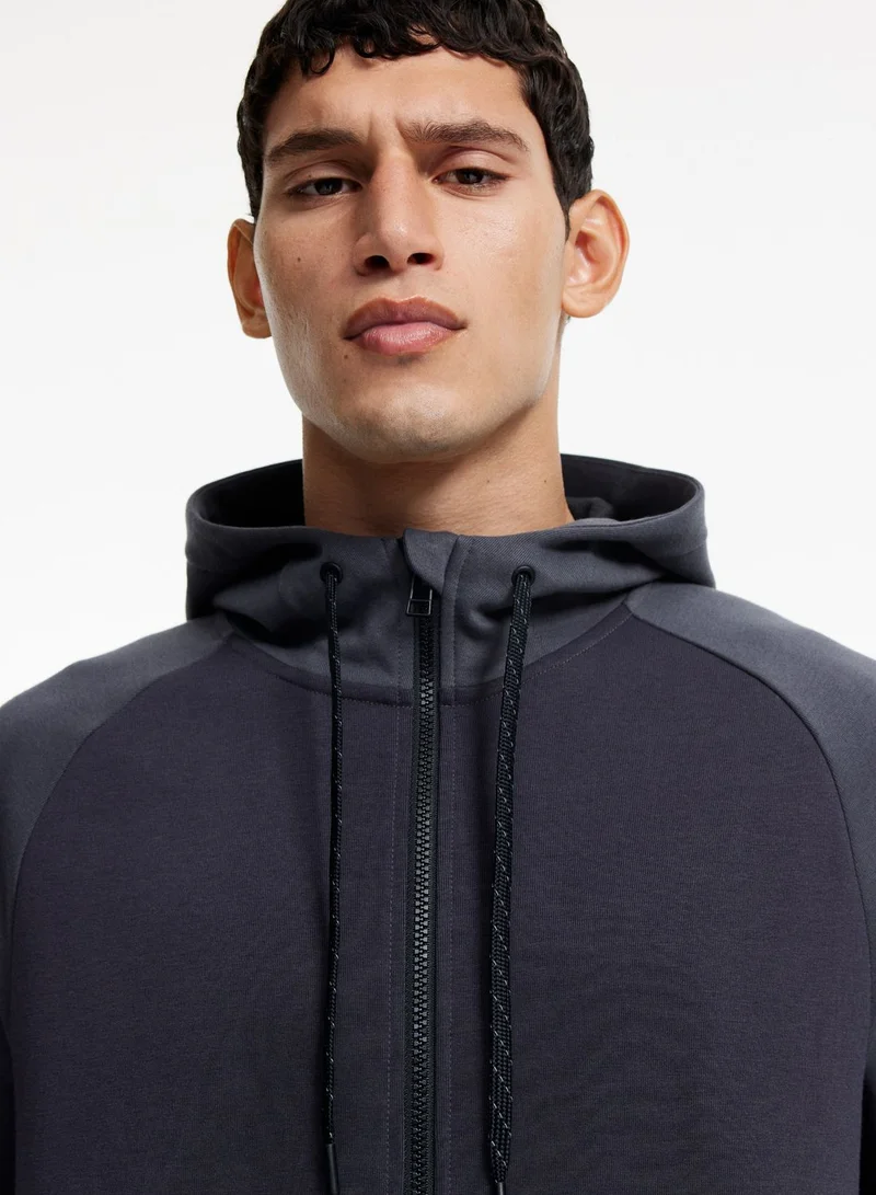 H&M Drymove™ Zip Trough Sports Hoodie