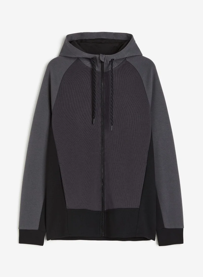 H&M Drymove™ Zip Trough Sports Hoodie