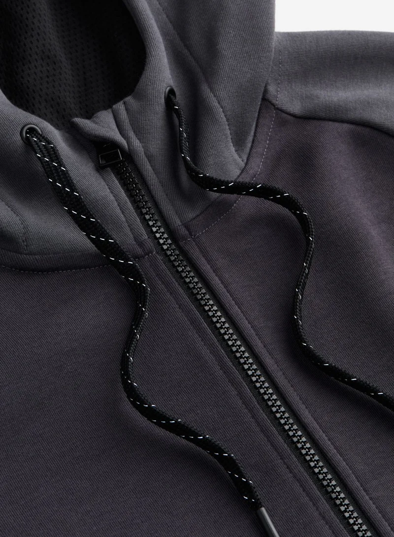 H&M Drymove™ Zip Trough Sports Hoodie