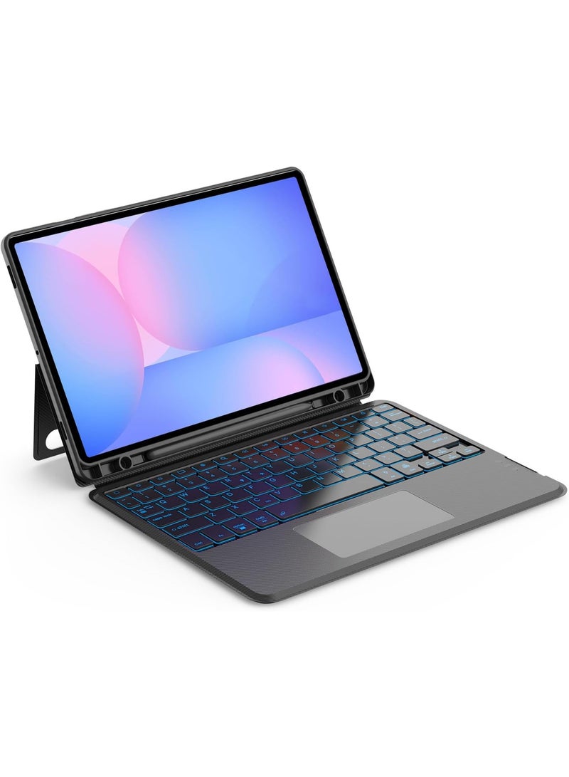 آرترابيت حافظة لوحة مفاتيح قابلة للفصل لجهاز  Galaxy Tab S10+ Plus/S9+ Plus/S9 FE+ Plus مقاس 12.4 بوصة، حافظة لوحة مفاتيح Magic Keyboard قابلة للفصل مزودة بتقنية Bluetooth وحامل، ولوحة تتبع متعددة اللمس، وإضاءة خلفية بـ 7 ألوان - Image 1