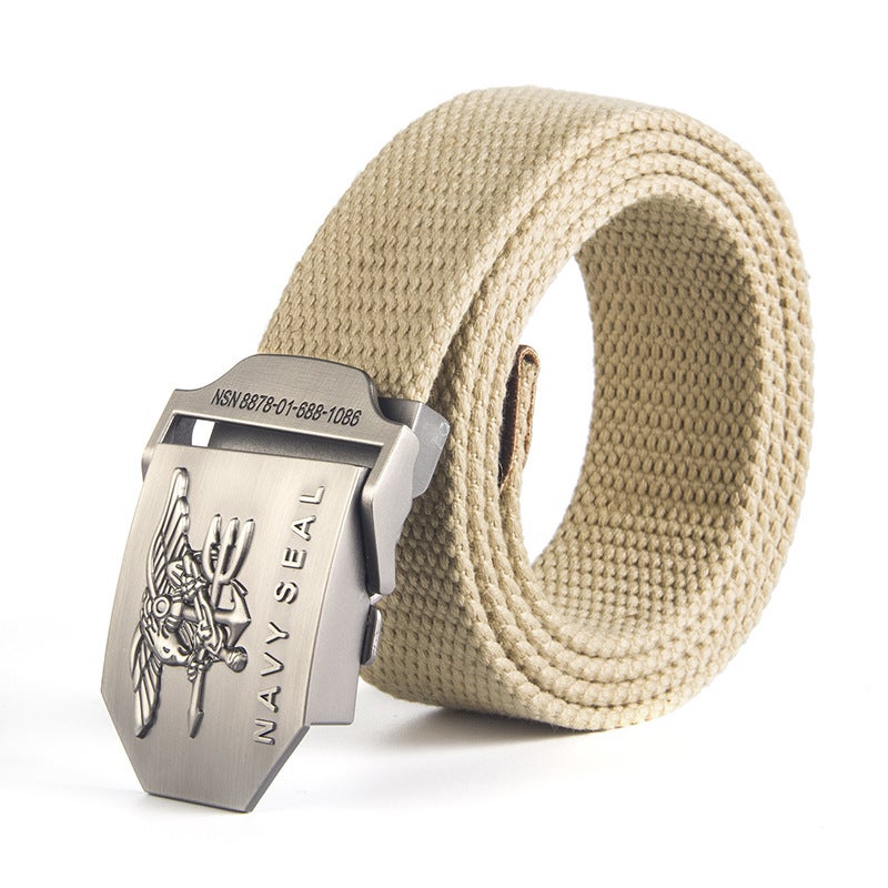 Factory NAVY SEAL US SEAL Canvas Belt Mens Belt Wholesale Khaki 
