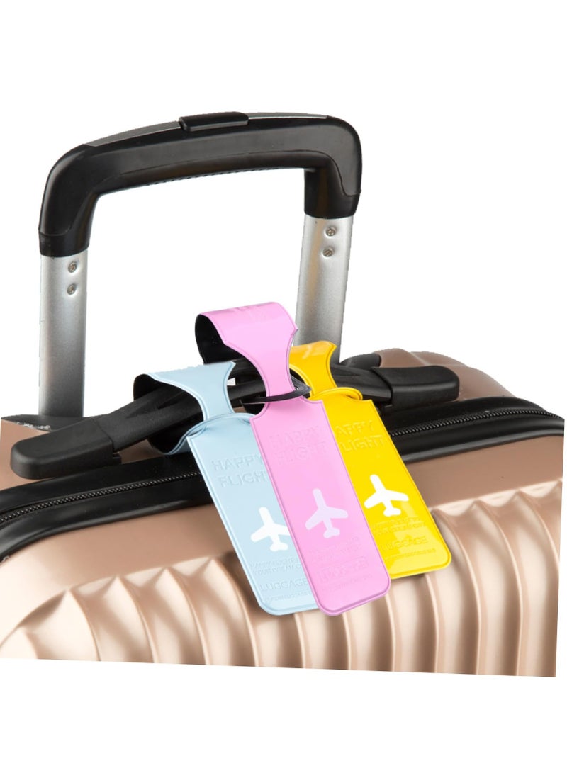 RTYY مجموعة من 6 بطاقات تعريف للأمتعة، بطاقات تعريف للسفر، بطاقات تعريف للحقائب وحقائب اليد مع بطاقة هوية الاسم، يمكنك التعرف على حقيبتك بسهولة - Image 2
