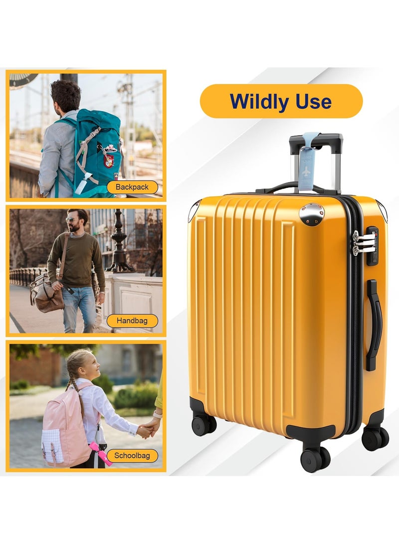 RTYY مجموعة من 6 بطاقات تعريف للأمتعة، بطاقات تعريف للسفر، بطاقات تعريف للحقائب وحقائب اليد مع بطاقة هوية الاسم، يمكنك التعرف على حقيبتك بسهولة - Image 5