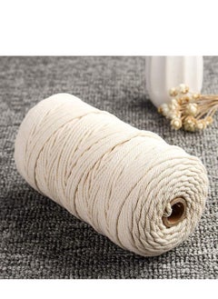 Generic Dyed Cotton Rope for Macrame and Gift Wrapping 250g (Off White)  - Image 4