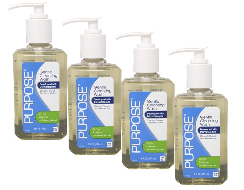 Purpose Gentle Cleansing Wash, 6 Fl Oz (Pack of 4) - Image 1